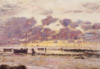 Boudin, Eugene - The Shores of Sainte Adresse at Twilight